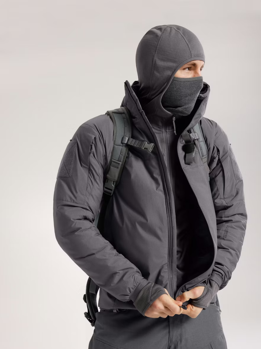 DELTA AR HALF ZIP HOODY - WOLF L