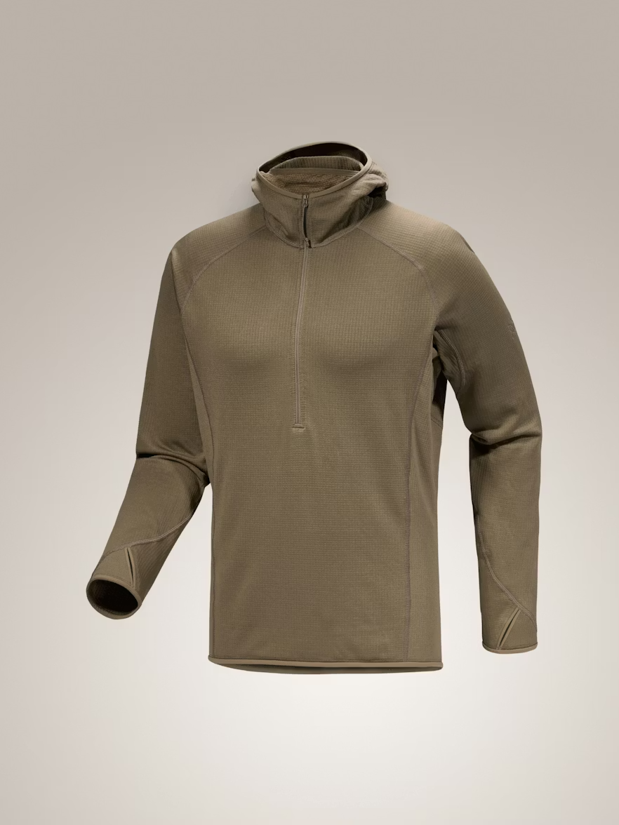 DELTA AR HALF ZIP HOODY - Crocodile