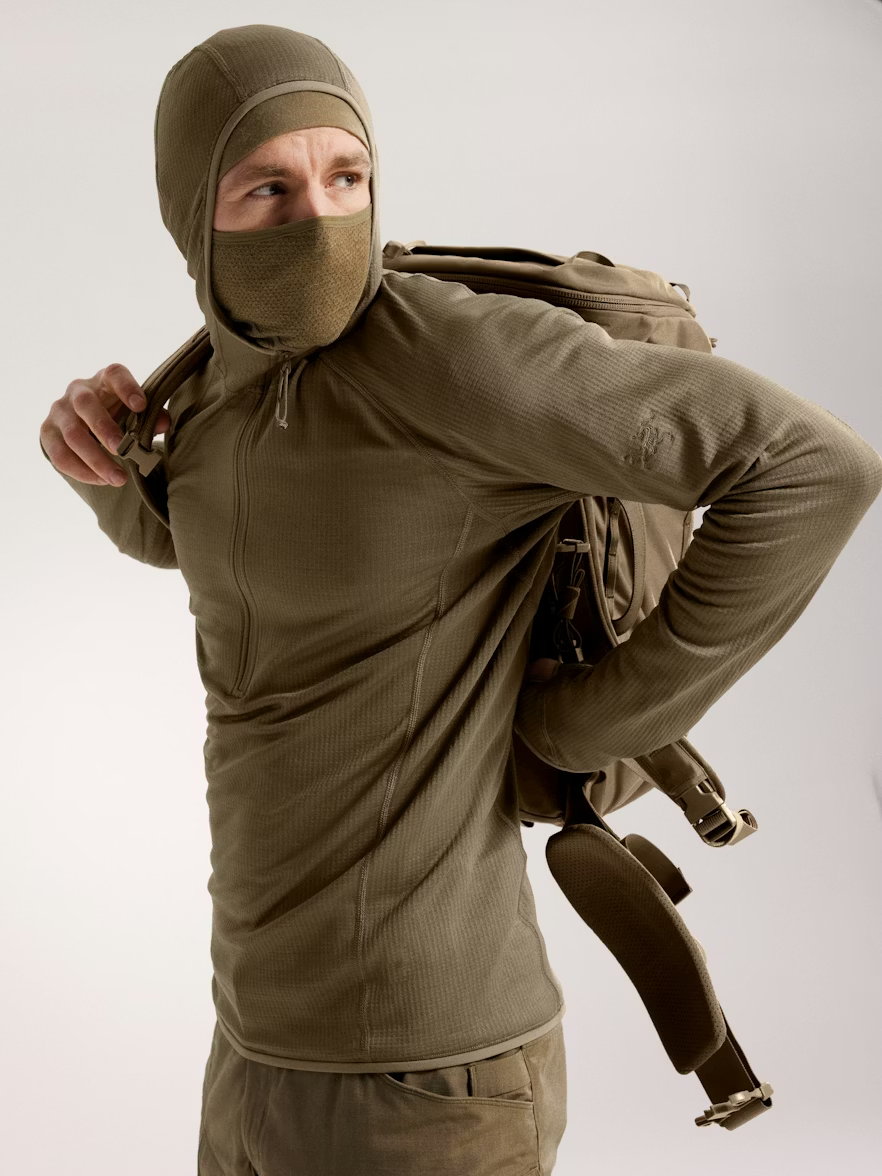 DELTA AR HALF ZIP HOODY - Crocodile XXL