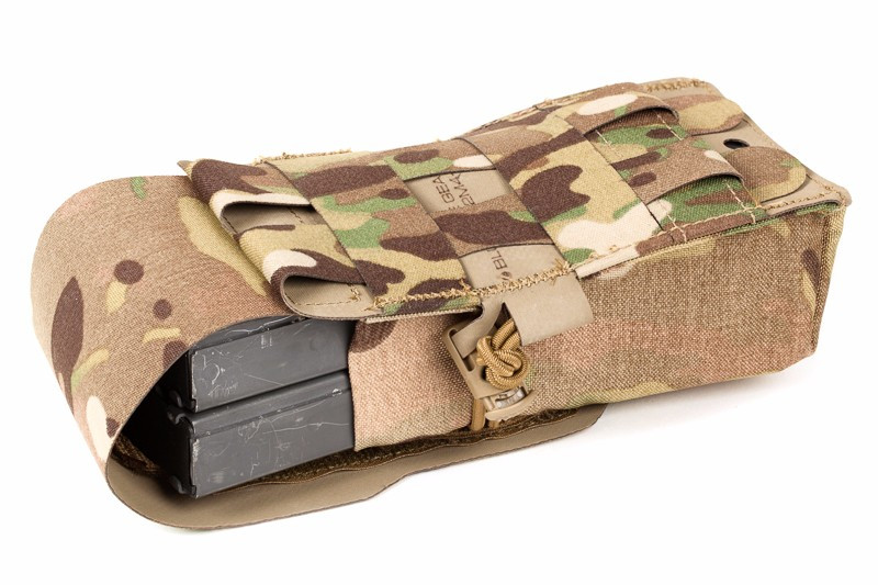 Double M4 Mag Pouch with Flap - Ranger Green