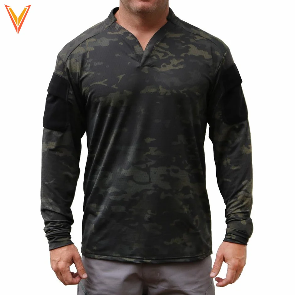 BOSS L/S Rugby shirt - Multicam Black Medium