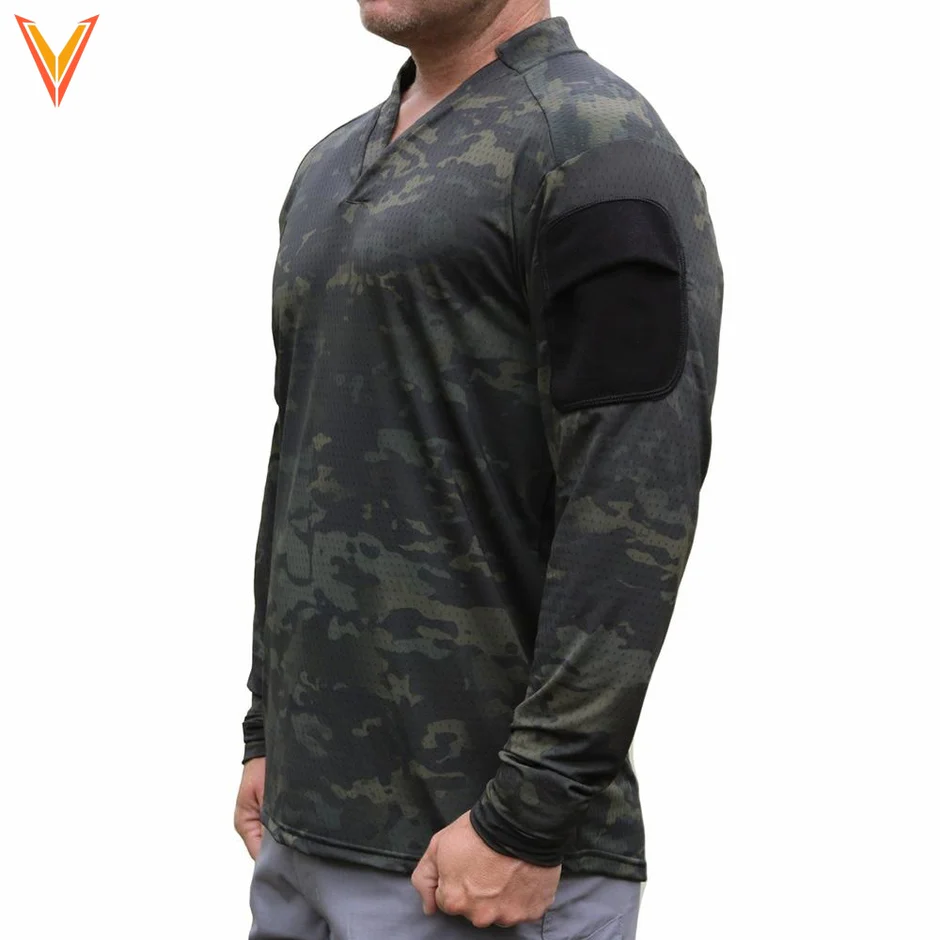 BOSS L/S Rugby shirt - Multicam Black Medium