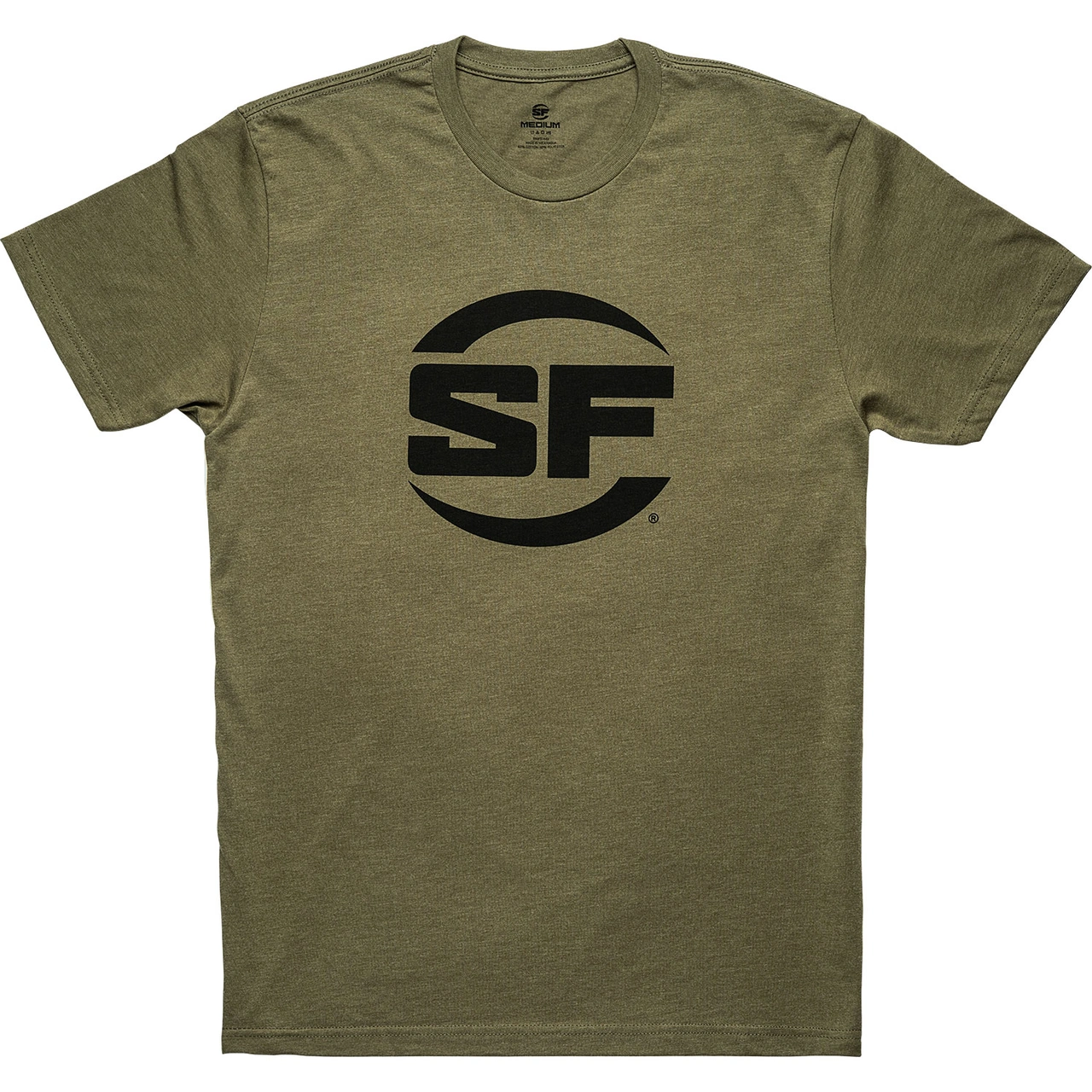 T-shirt Button Logo Military Green Medium