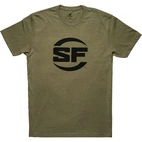 T-shirt Button Logo Military Green Medium