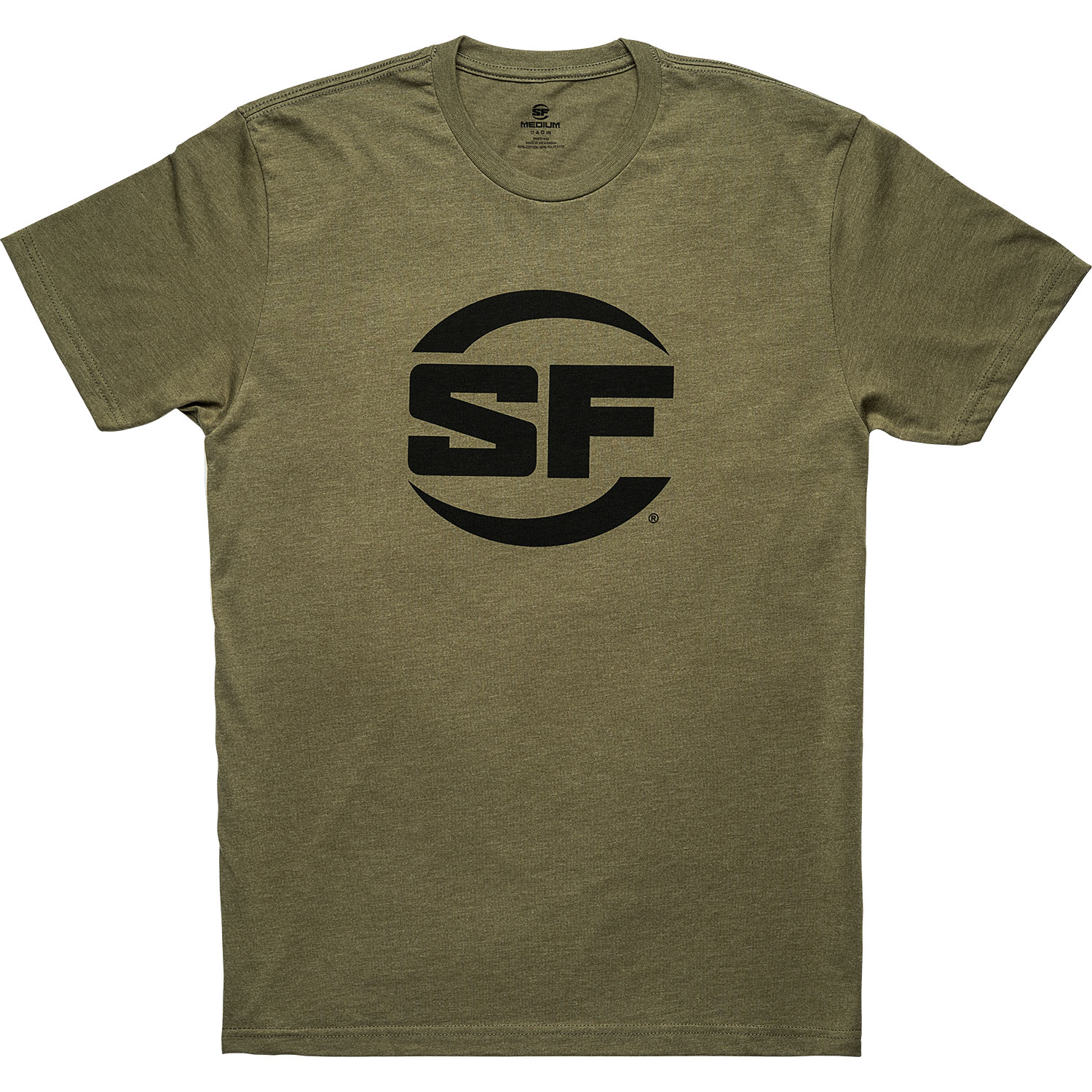 T-shirt Button Logo Military Green Medium