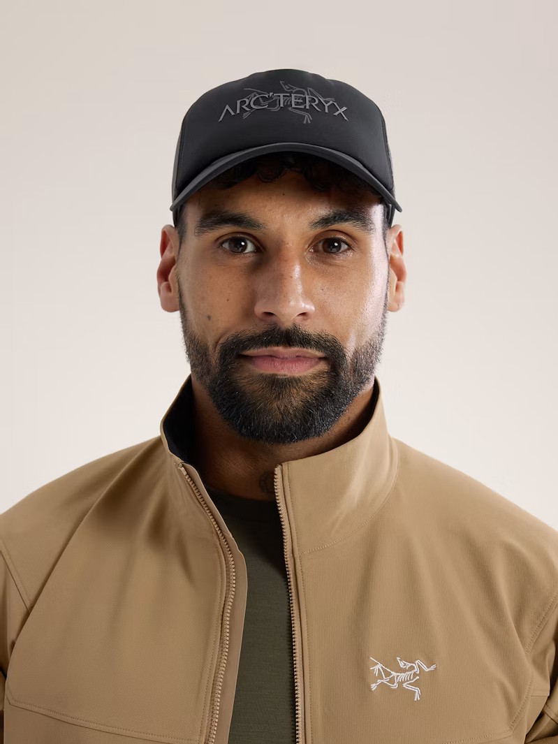 BIRD WORD TRUCKER HAT - Black / Cloud Small/Medium