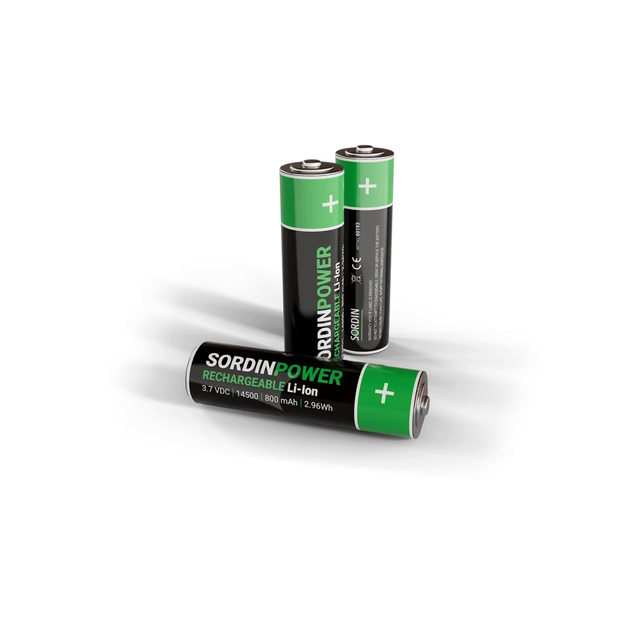 Sordin Power Battery 14500 rechargeable Li-ion 3,7 V (2 pcs)