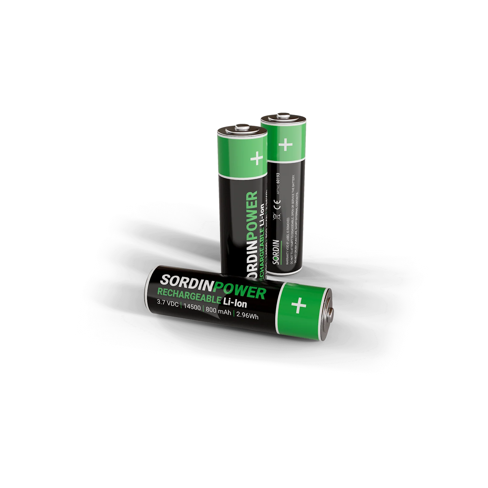 Sordin Power Battery 14500 rechargeable Li-ion 3,7 V (2 pcs)