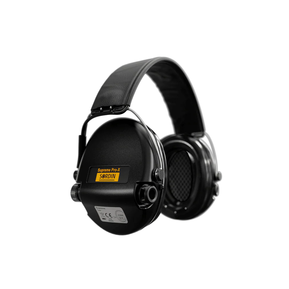 Sordin Supreme Pro-X Headband Black PVC