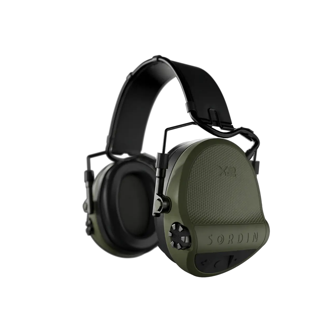 Sordin X2 SFA Headband Leather Memoryfoam Green