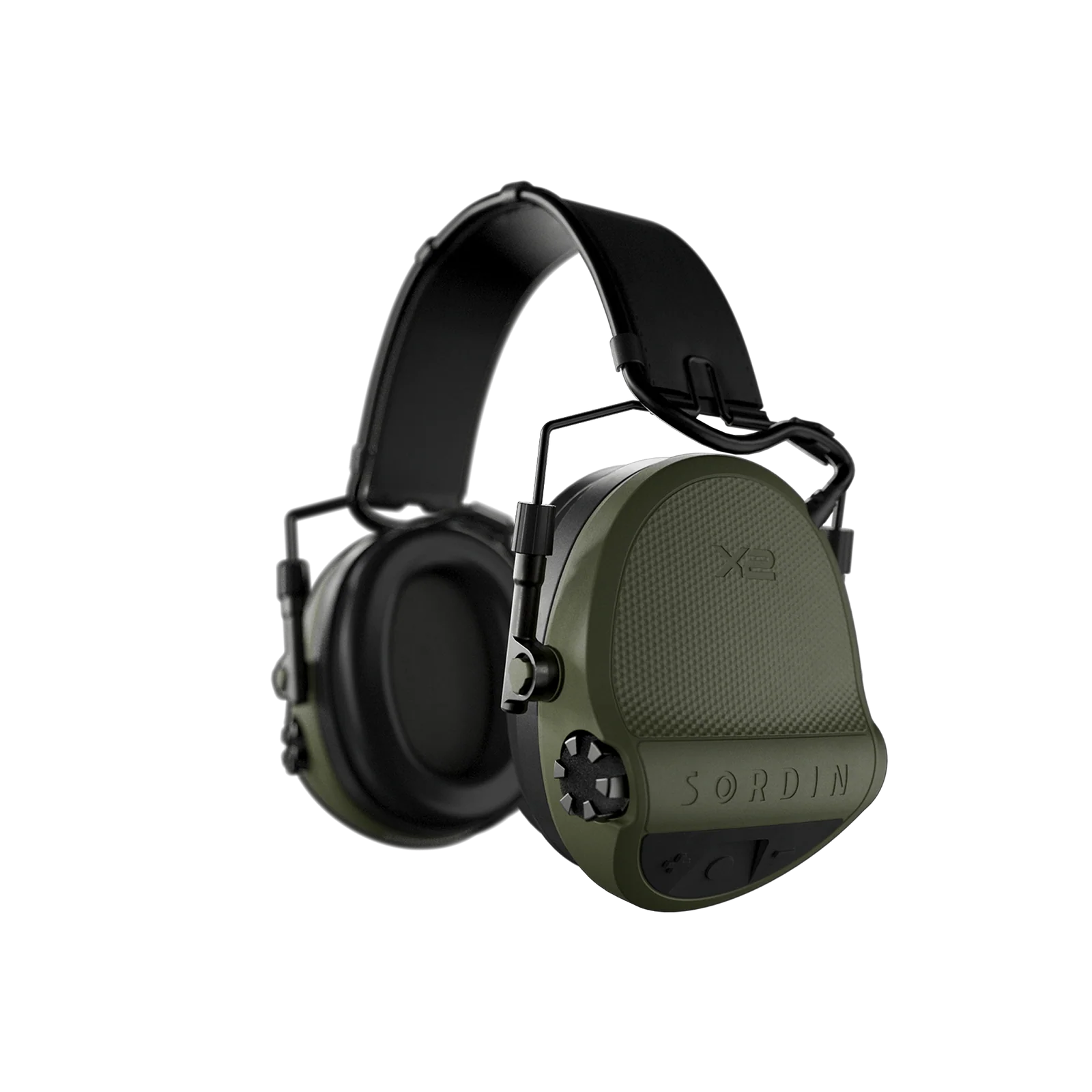 Sordin X2 SFA Headband Leather Memoryfoam Green