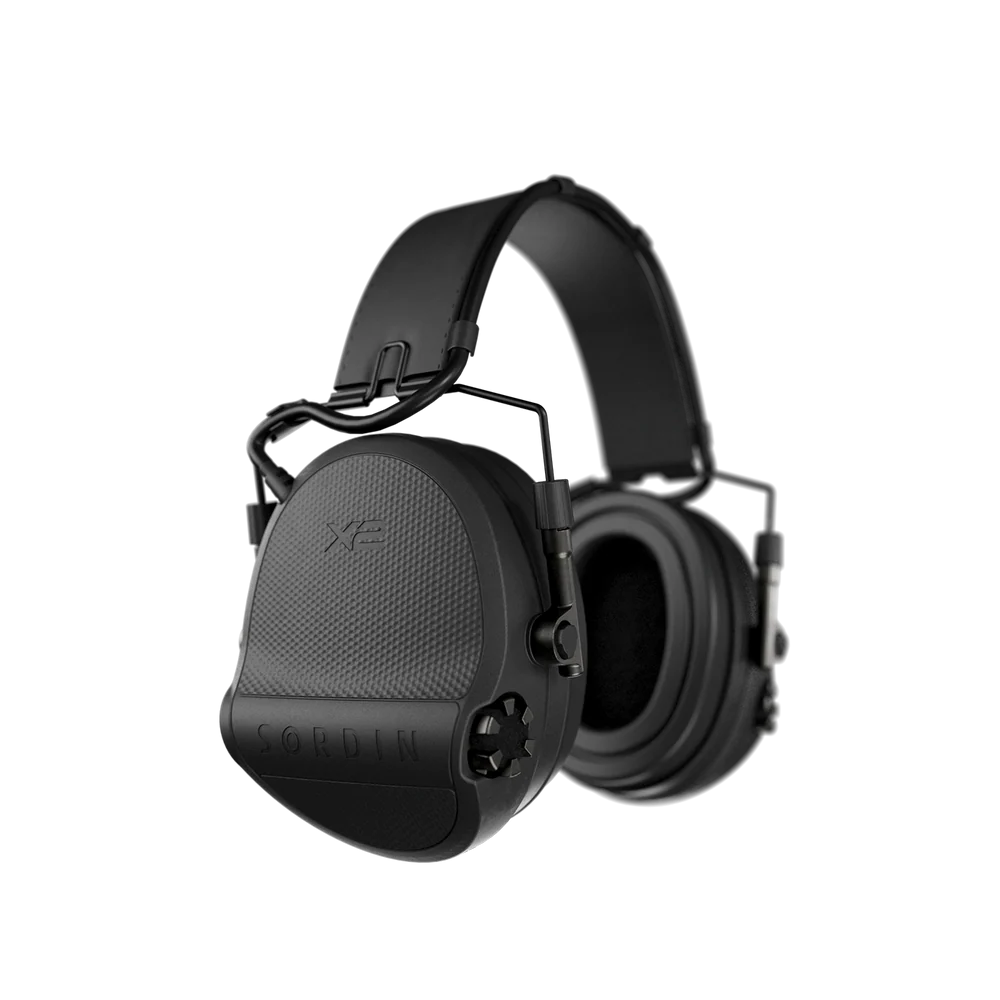 Sordin X2 SFA Headband Leather Gel Black