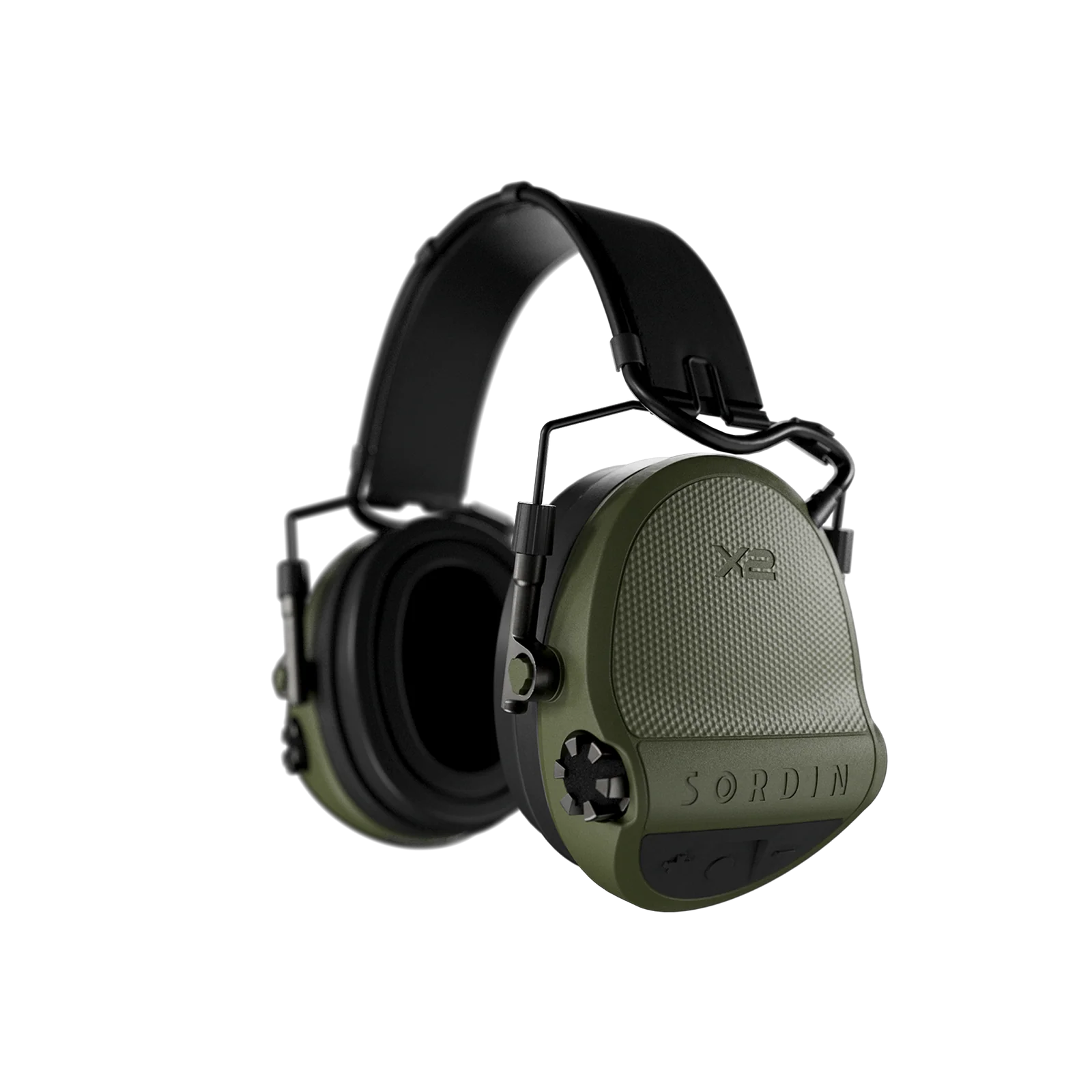 Sordin X2 SFA Headband Leather Gel Green
