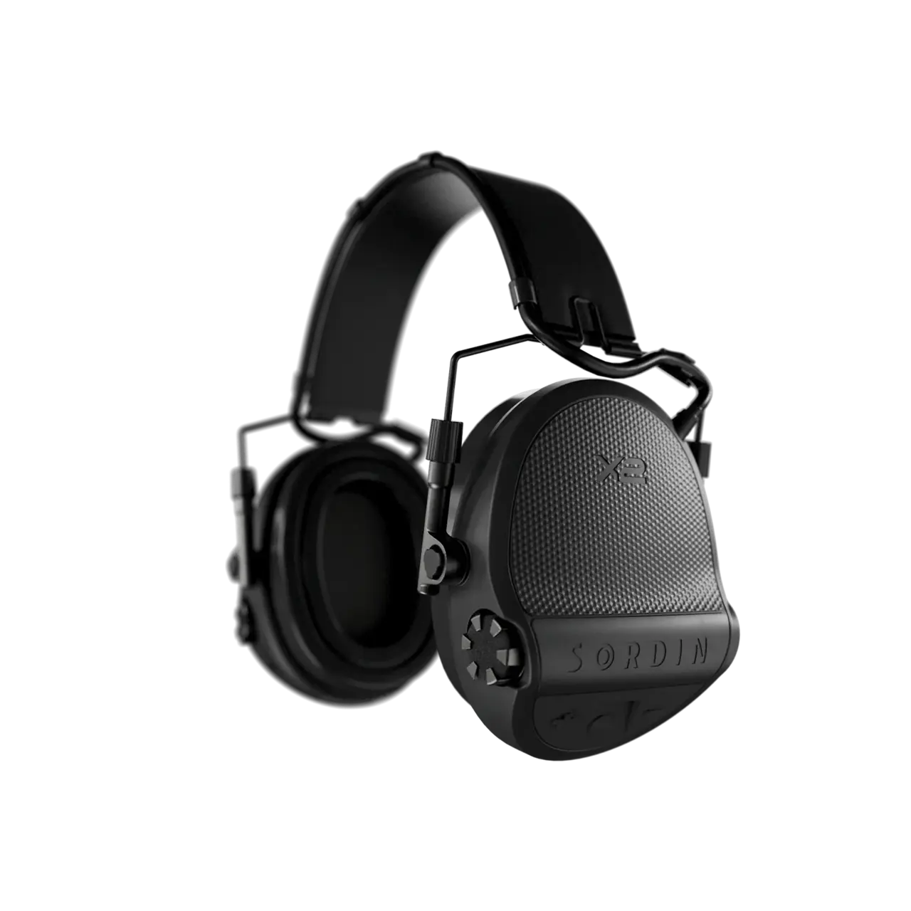 Sordin X2 Headband Leather Memoryfoam Black