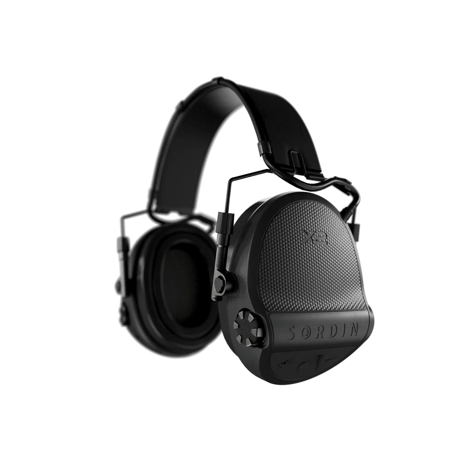 Sordin X2 Headband Leather Memoryfoam Black