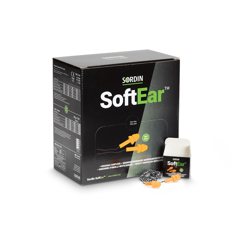 Sordin SoftEar Reusable Cord Orange 50p