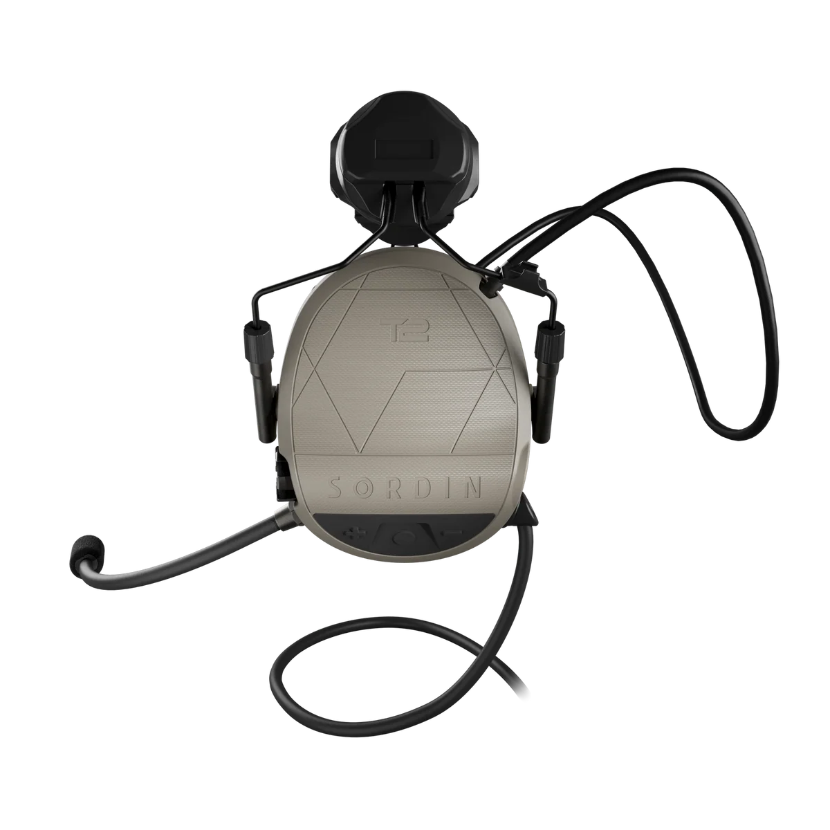 Sordin Supreme T2 CC Dual Tan ARC Helmet Memory Foam