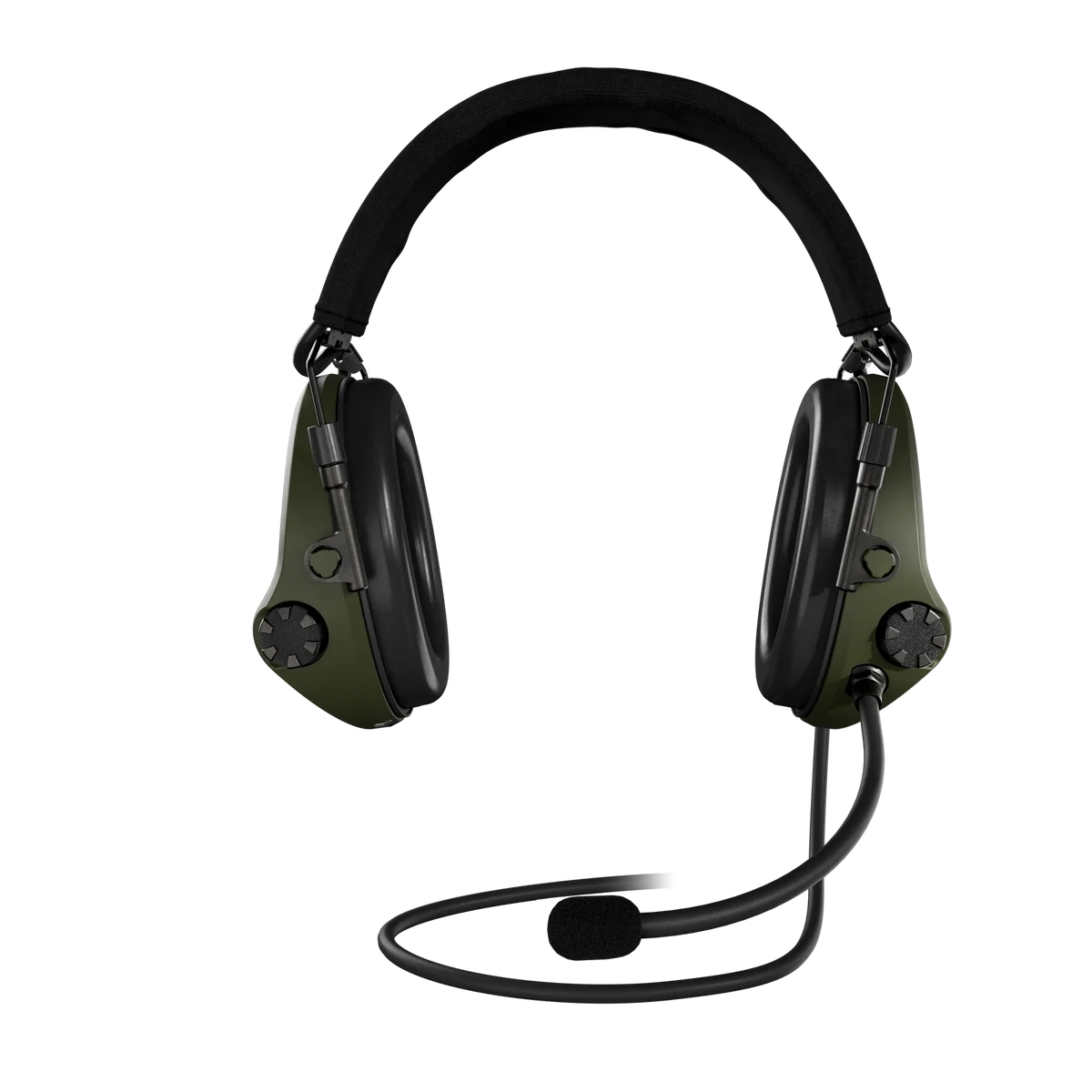 Sordin Supreme T2 CC Dual Green Headband Textile Memory Foam