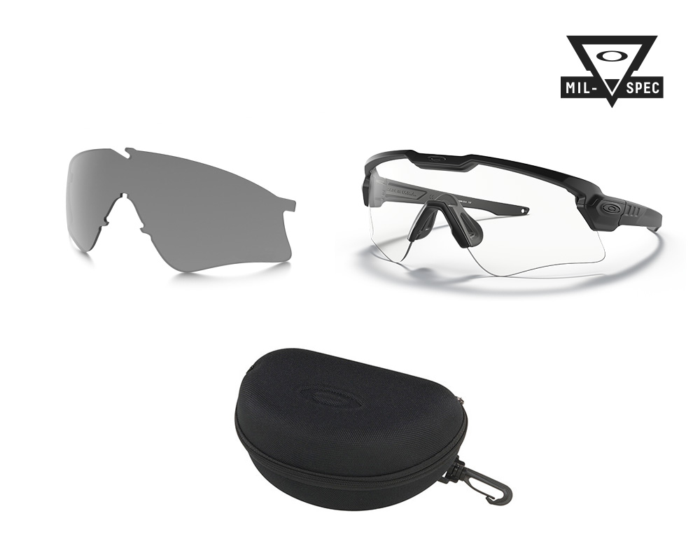 M Frame Alpha Array Matte Black w Grey, Clear EN166
