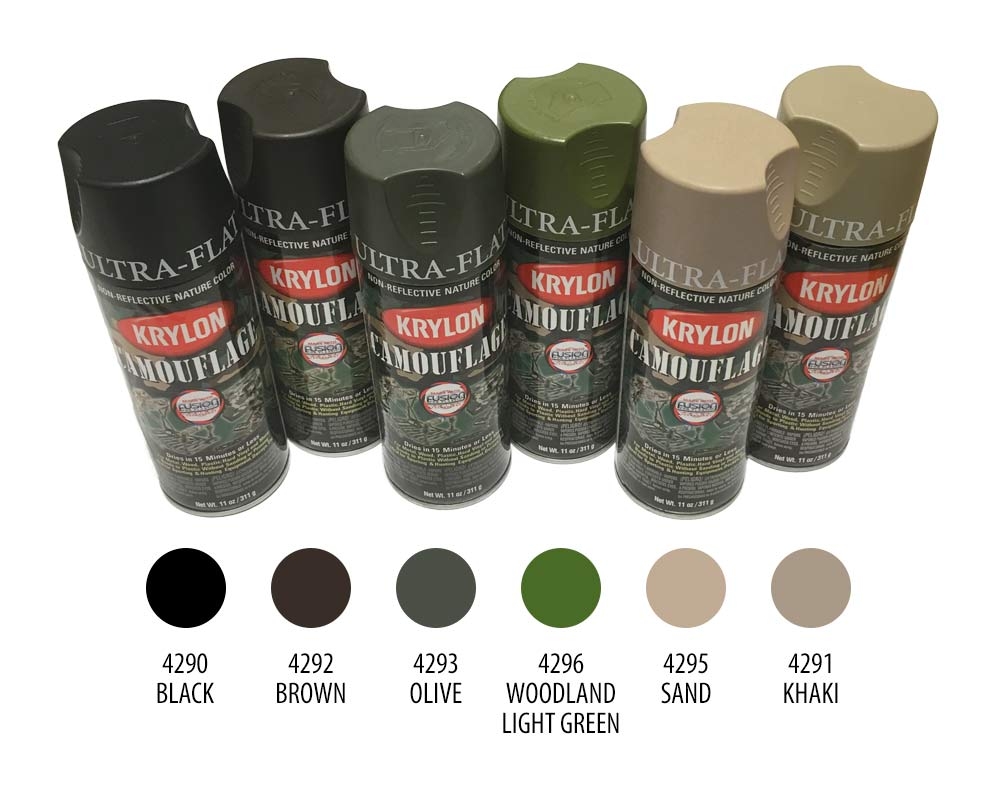 Krylon Spray camouflagefärg Oliv