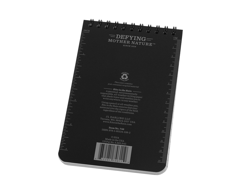 Notebook, 10 x 15 cm, Black