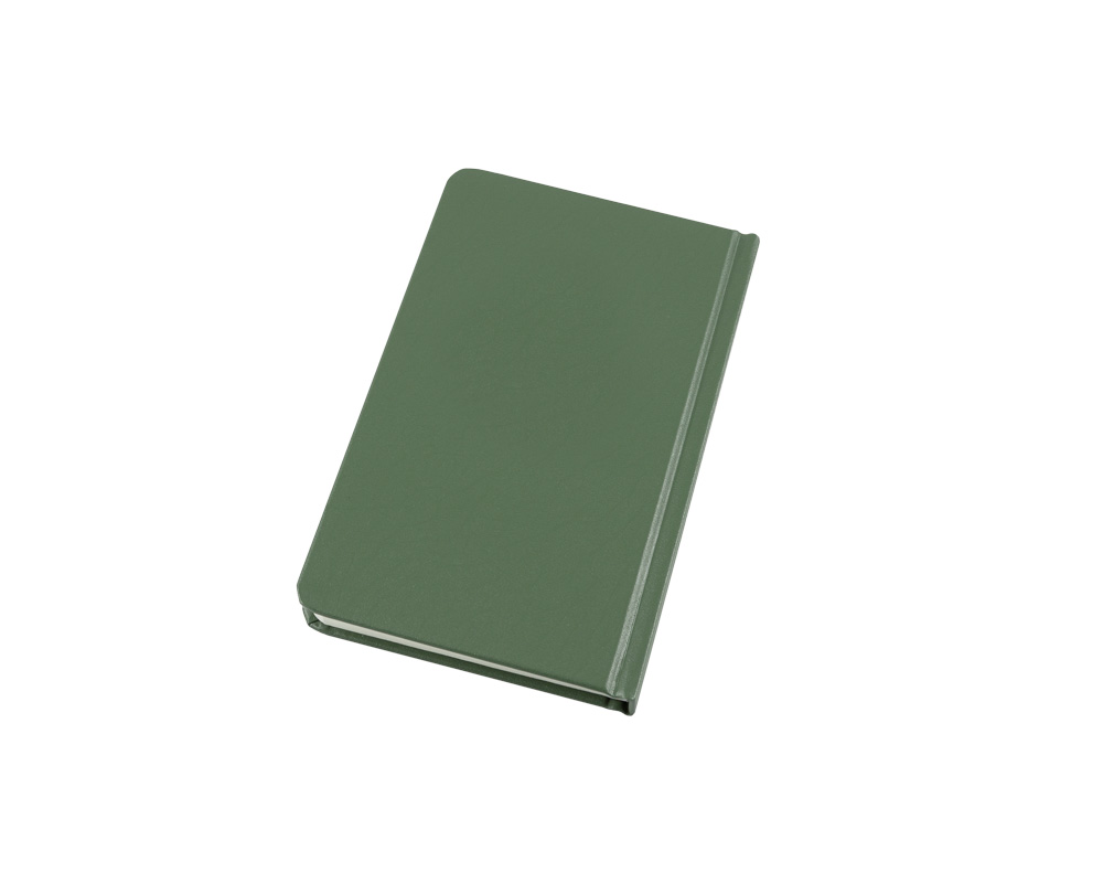 Bound Book, Fabrikoid Cover, 12,1 x 19,1 cm, Green