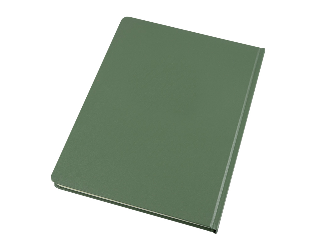 Bound Book, Fabrikoid Cover, 22,2 x 28,6 cm, Green