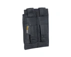 2 DBL Pistol Mag Pouch LP Black Onesize