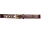 Leather Casual Belt Brun, Small
