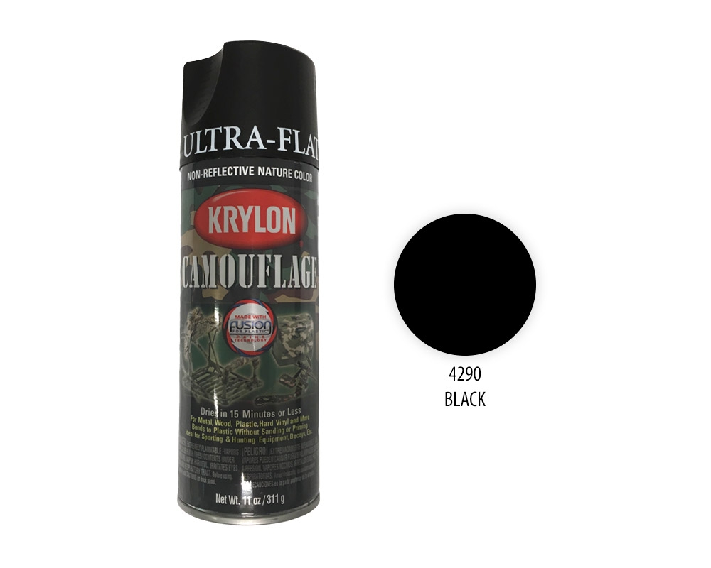 Krylon Spray camouflagefärg Black