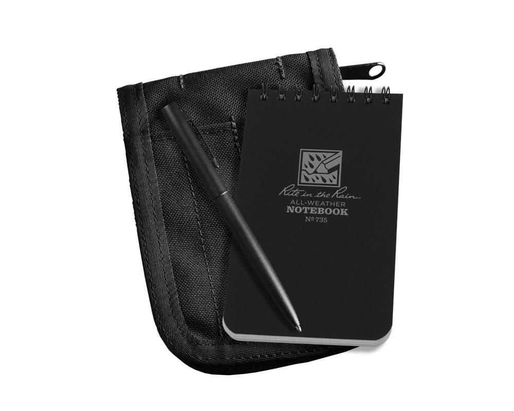 Kit Notebook,  7,5 x 12,5 cm, Black