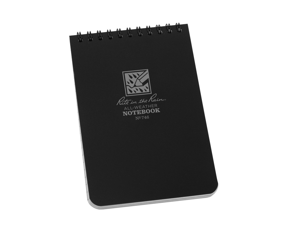 Notebook, 10 x 15 cm, Black