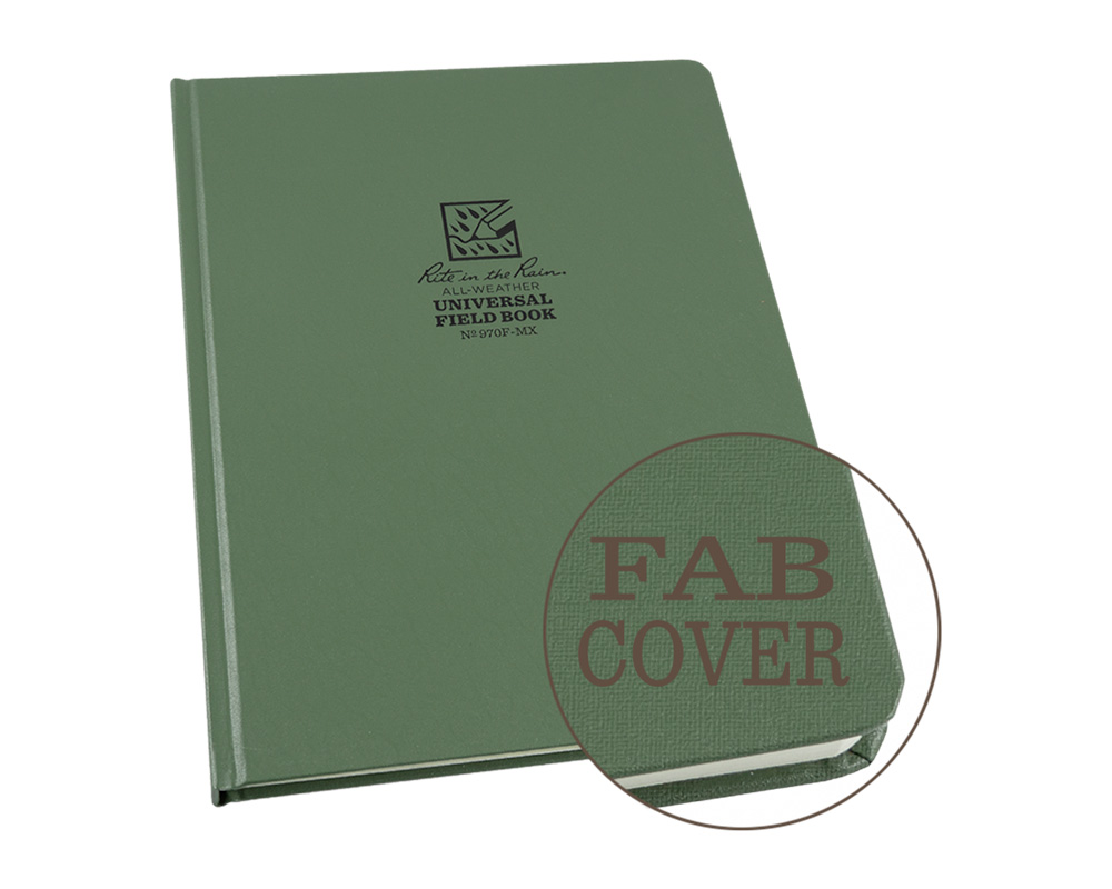 Bound Book, Fabrikoid Cover, 22,2 x 28,6 cm, Green