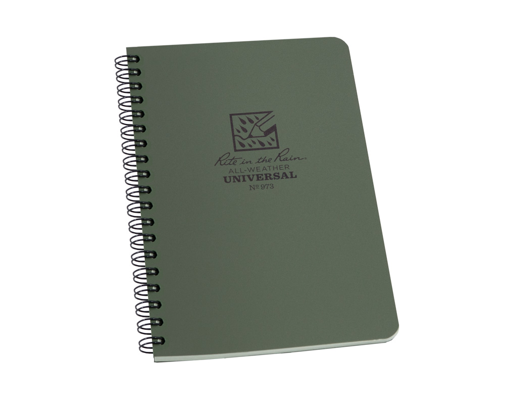 Notebook Side-Spiral, 17,8 x 11,7 cm, Green