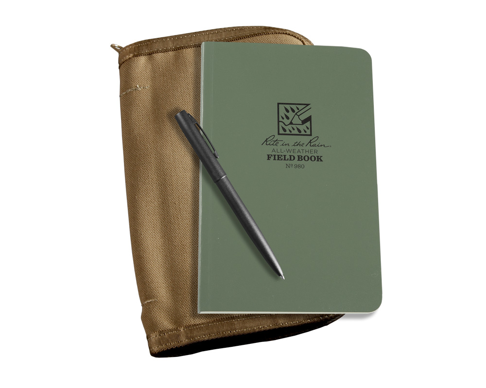 KIT Notebook Tactical Field Kit, 11,7 x 18,4 cm Tan/Green