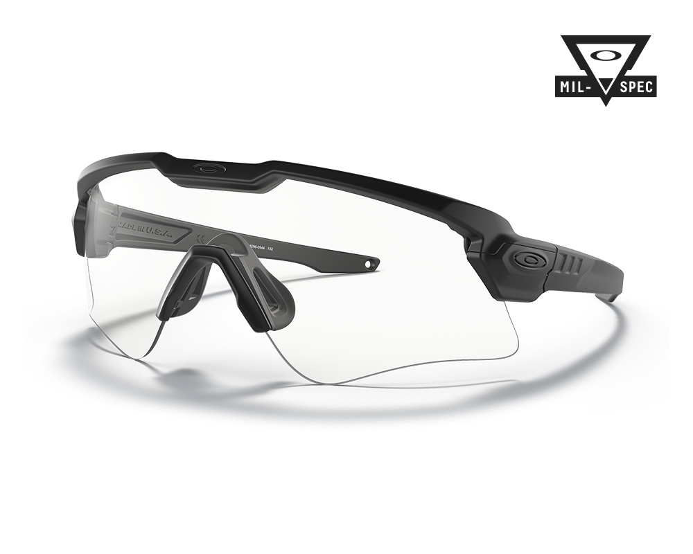 M Frame Alpha Array Matte Black w Grey, Clear EN166