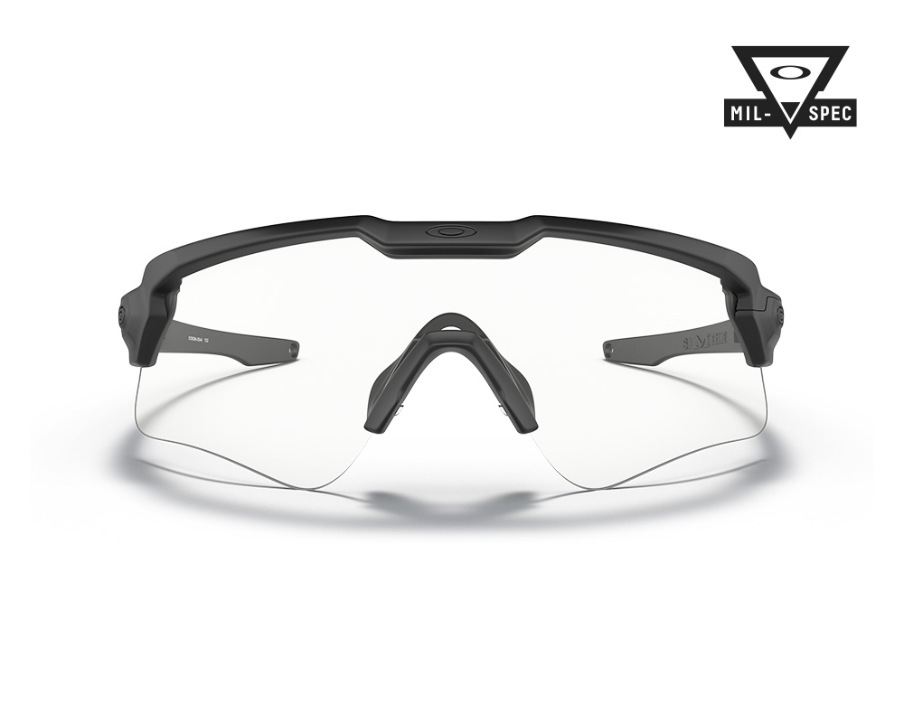 M Frame Alpha Array Matte Black w Grey, Clear EN166