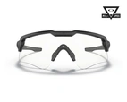 M Frame Alpha Array Matte Black w Grey, Clear EN166
