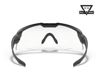 M Frame Alpha Array Matte Black w Grey, Clear EN166