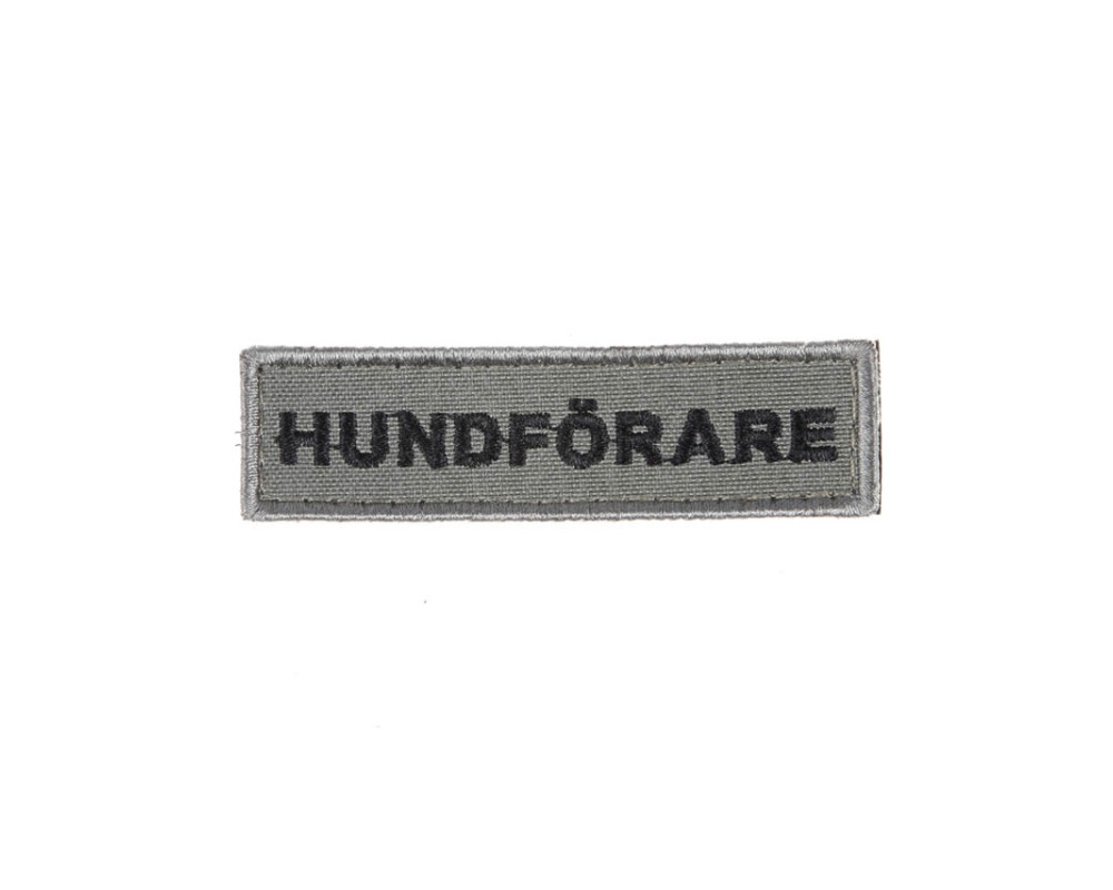 Hundförar Patch. Liten. Grå/Svart